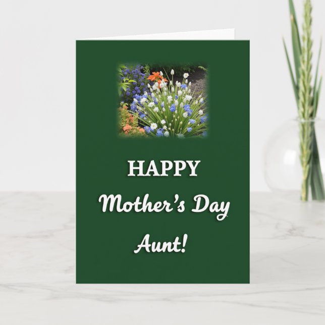 Elegant Mothers Day Aunt Card (Front)