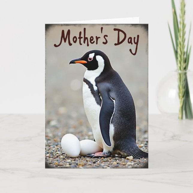 Elegant Mothers Day Bird Card (Front)