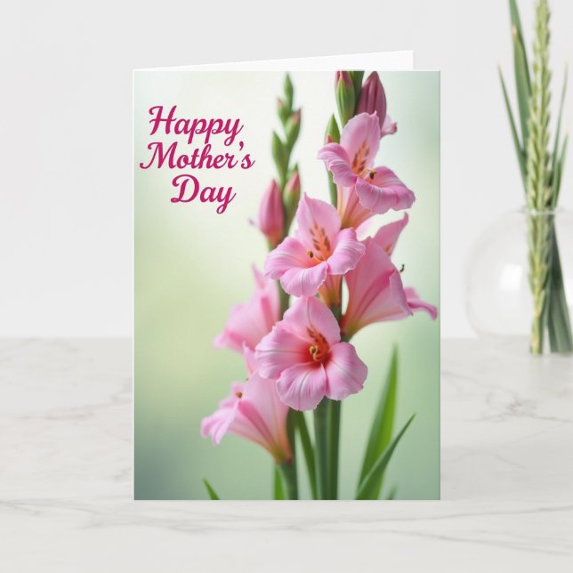 Elegant Mothers Day Bloom Card (Front)