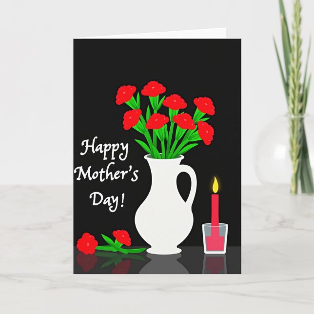 Elegant Mothers Day Bouquet Card (Front)