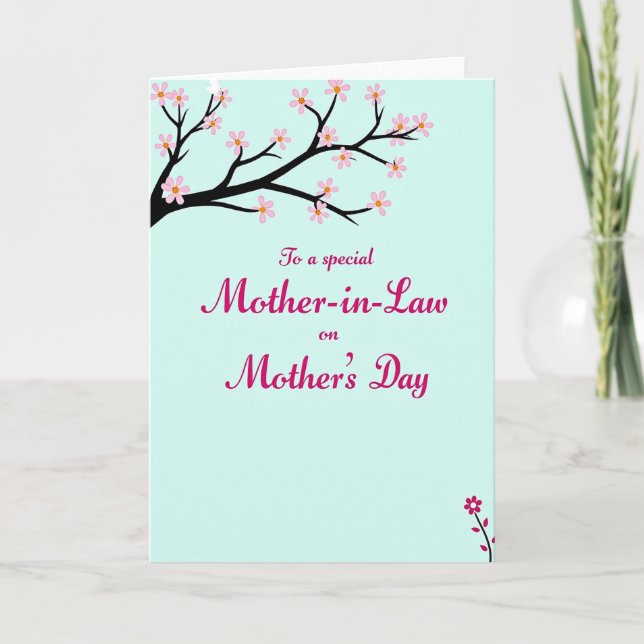 Elegant Mothers Day Branch Card (Front)