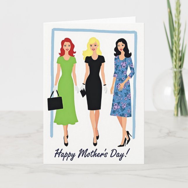 Elegant Mothers Day Celebration Card (Front)