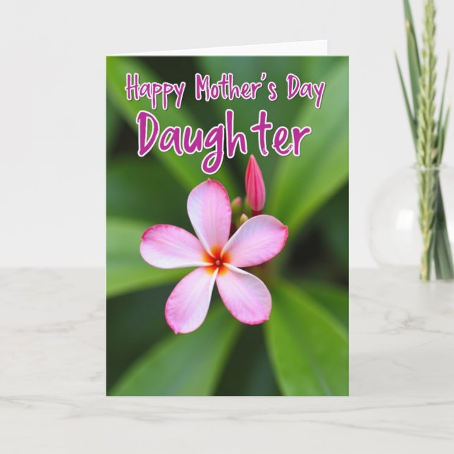 Elegant Mothers Day Daughter Card (Front)
