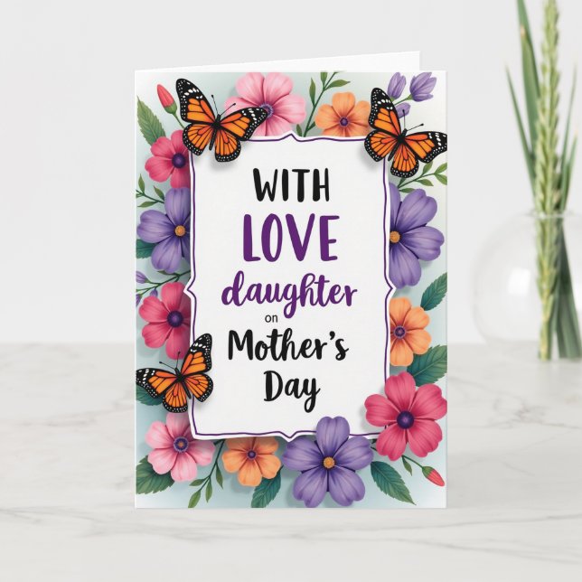 Elegant Mothers Day Family Card (Front)