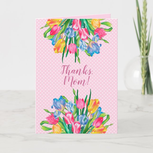 Elegant Mother's Day Floral Card (Front)