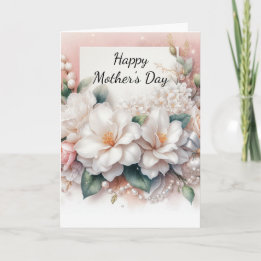 Elegant Mother's Day Floral Holiday Card