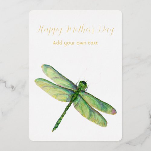 Elegant Mothers Day Foil Holiday Card