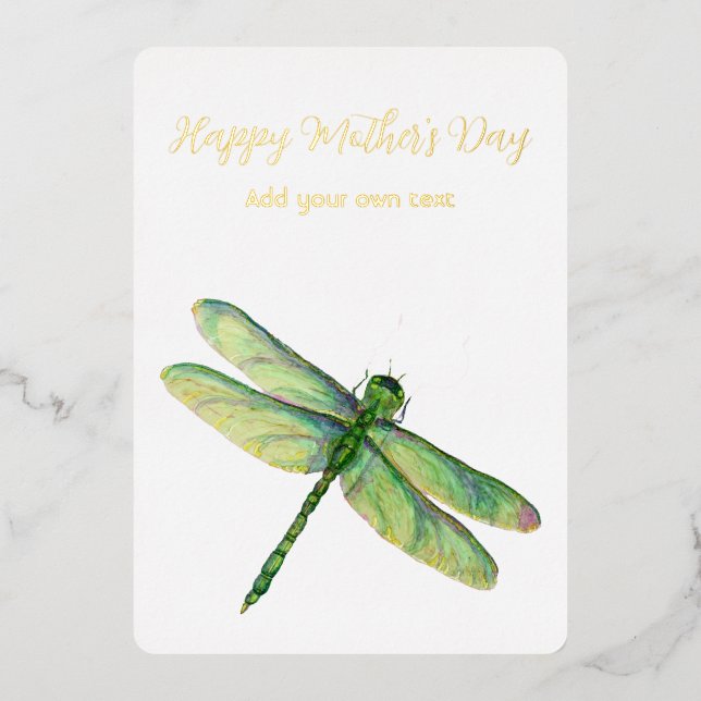 Elegant Mother's Day Foil Holiday Card (Front)