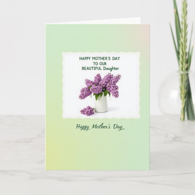 Elegant Mothers Day Gift Card (Front)