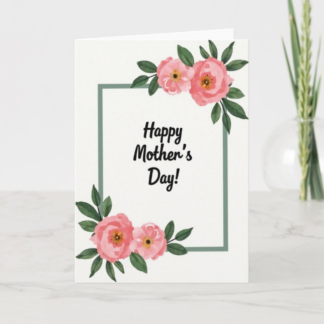 Elegant Mothers Day Grace Card (Front)