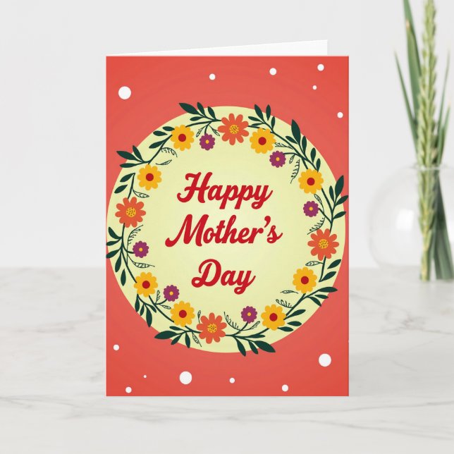 Elegant Mothers Day Graphic Card (Front)