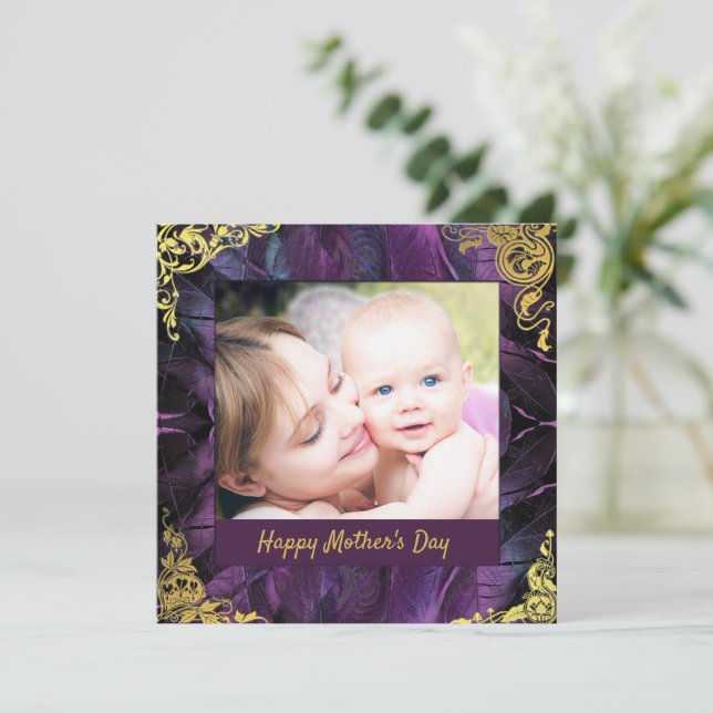 Elegant Mother's Day Holiday Card (Standing Front)