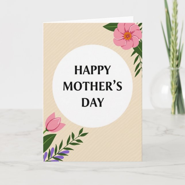 Elegant Mothers Day Image Card (Front)