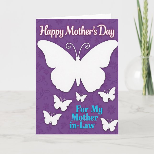 Elegant Mothers Day Insect Card (Front)