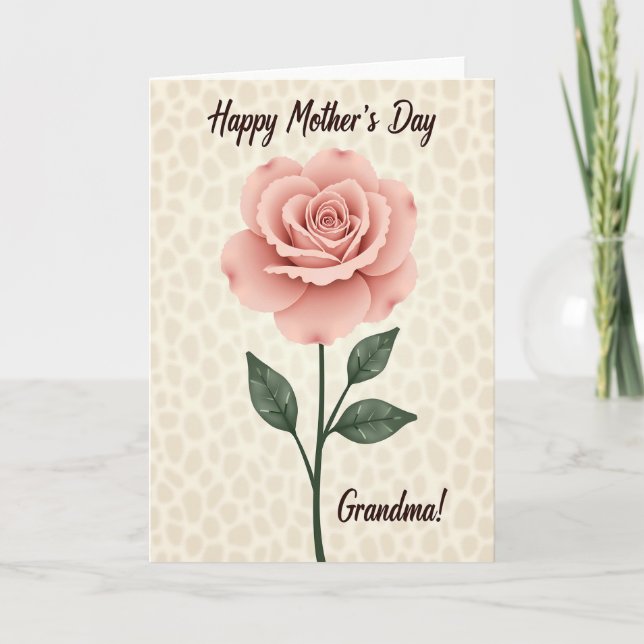 Elegant Mothers Day Keepsake Card (Front)