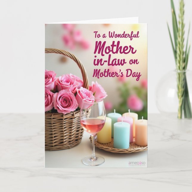 Elegant Mothers Day Light Card (Front)