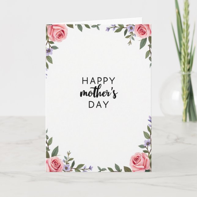 Elegant Mothers Day Love Card (Front)