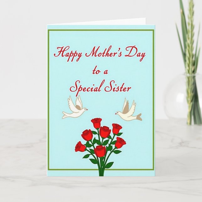 Elegant Mothers Day Peace Card (Front)
