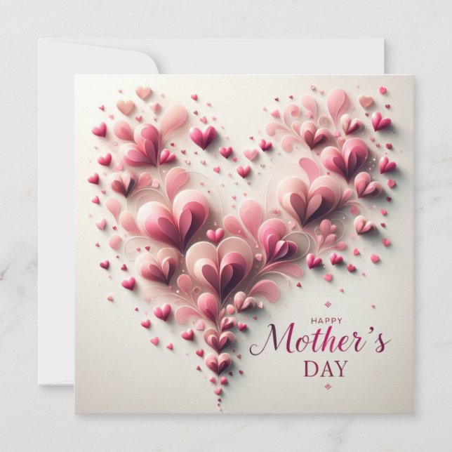 Elegant Mother's Day Personalized Holiday Card (Front)