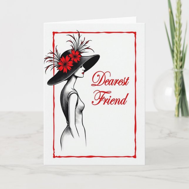 Elegant Mothers Day Profile Card (Front)