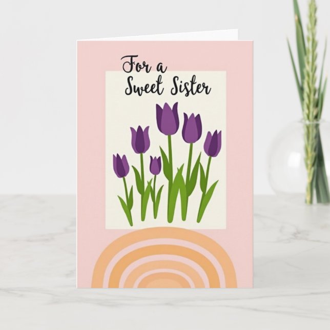 Elegant Mothers Day Purple Card (Front)
