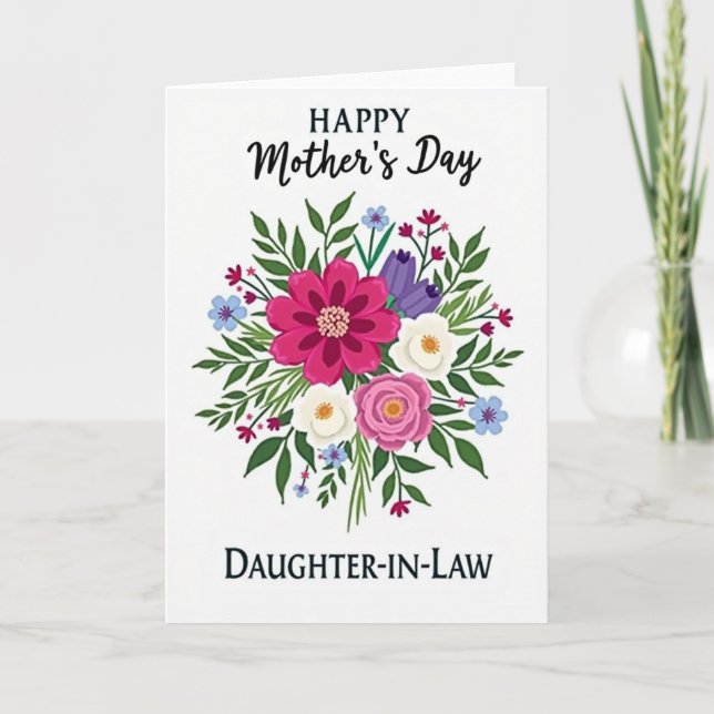 Elegant Mothers Day Serif Card (Front)