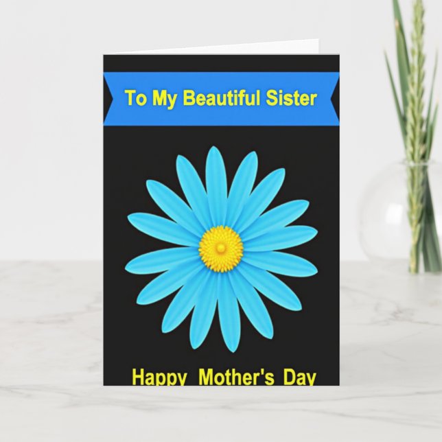 Elegant Mothers Day Sister Card (Front)