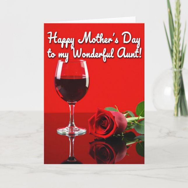 Elegant Mothers Day Still Life Card (Front)