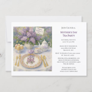 Elegant Mother's Day Tea Party Invitation