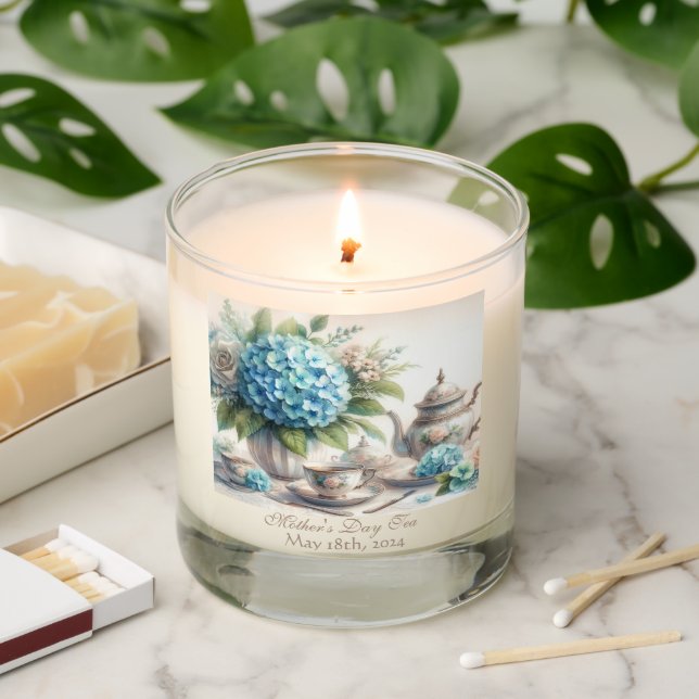 Elegant Mother's Day Tea Party  Scented Candle (Lit)
