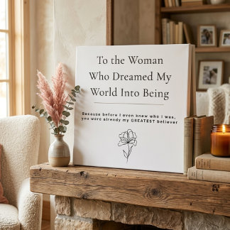 Elegant Mother's Day Wall Art | Minimal Floral