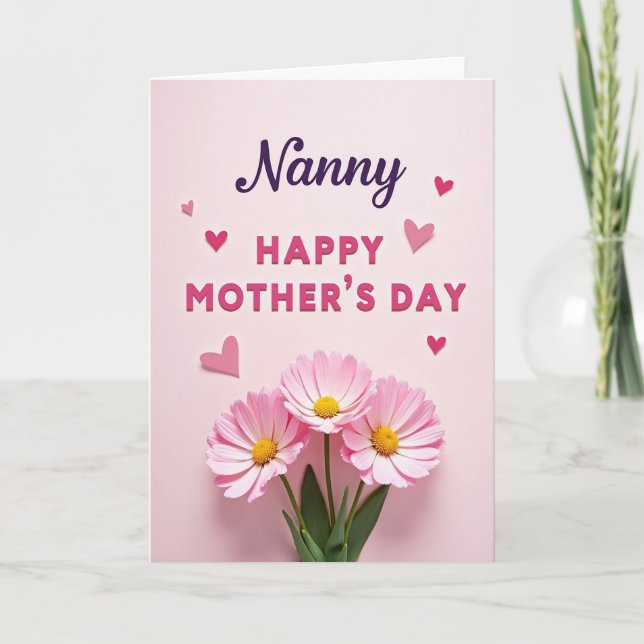 Elegant Mothers Greeting Card (Front)