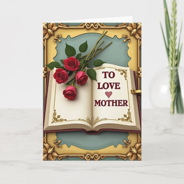 Elegant Mothers Love Story Card (Front)