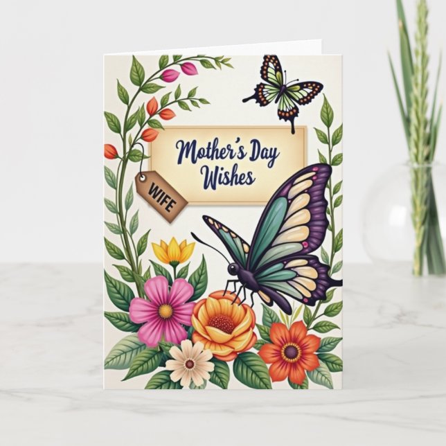 Elegant Mothers Message Card (Front)