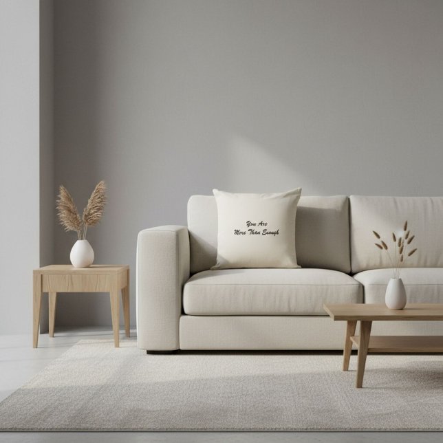 Elegant motivational quote typography modern throw pillow (Creator Uploaded)