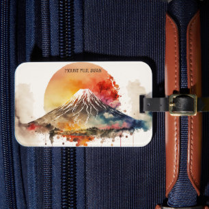 Elegant Mount Fuji Japan Painting Luggage Tag