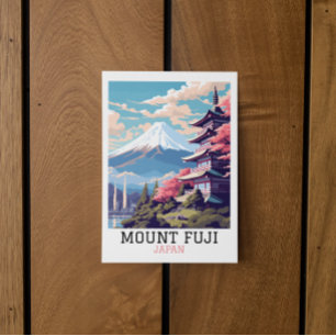 Elegant Mount Fuji Japan Travel Art Postcard