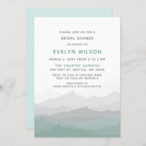 elegant mountain Bridal Shower Invitation