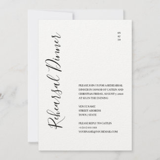 Elegant Mountain Rehearsal Dinner Invitation