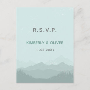 Elegant Mountain Wedding Invitations 3