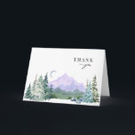 Elegant Mountains Calligraphy Photo Thank You Card<br><div class="desc">Elegant Mountains Modern Calligraphy Photo Thank You Card. Scroll down and click on the collection to find matching items.</div>