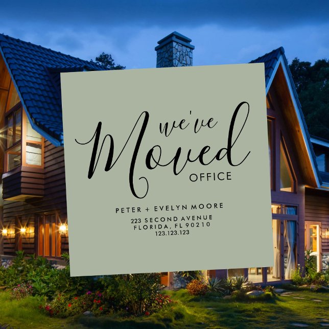 elegant moved office business announcement (Creator Uploaded)