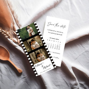 Elegant Movie Wedding Photo booth strip frame Save Save The Date
