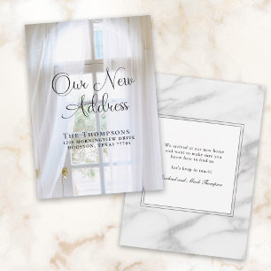 Elegant Moving Announcement New Address