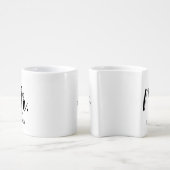 Elegant Mr. and Mrs. Newlywed Couples Cute  Coffee Mug Set (Side)