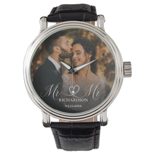 Elegant Mr & Mr Wedding Photo Watch
