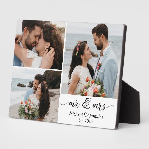 elegant  mr &mrs wedding photo collage anniversary