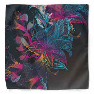 Elegant Multi-color Floral Bandana