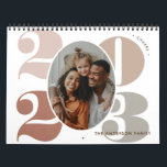 Elegant Multi Family Photo Memories Calendar<br><div class="desc">Design feature with simple font typography with 4 color. Each card can be customized with your favorite family photo.</div>