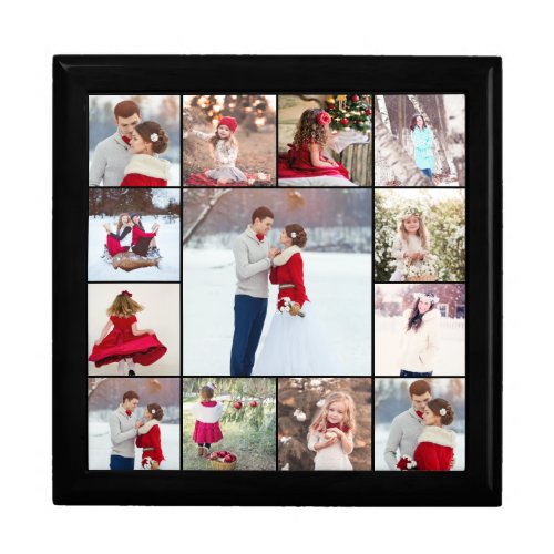 Elegant Multi Photo Collage Gift Box